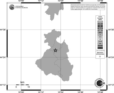 Mappa EMS - territori comuni
