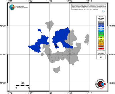 Mappa EMS - territori comuni