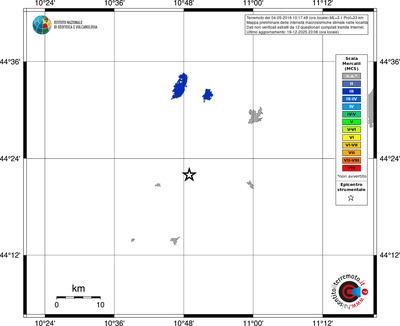 Mappa MCS - territori località