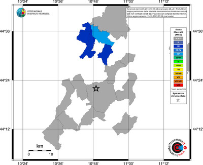 Mappa MCS - territori comuni