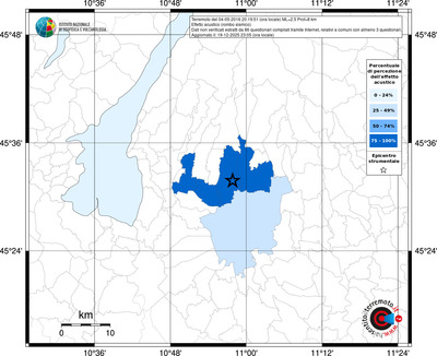 Mappa territorio comunale con almeno 3 questionari