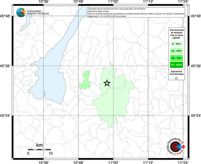 Mappa territorio comunale con almeno 3 questionari
