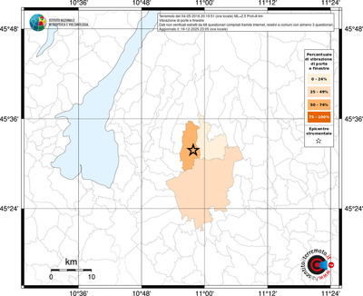 Mappa territorio comunale con almeno 3 questionari