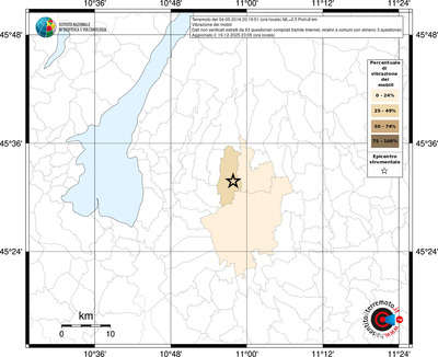 Mappa territorio comunale con almeno 3 questionari