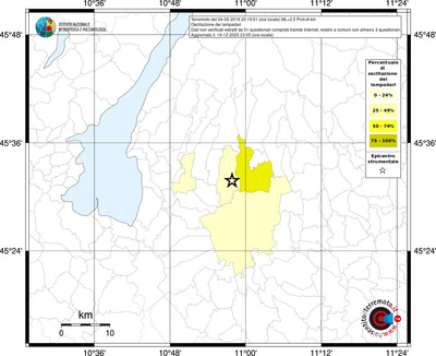 Mappa territorio comunale con almeno 3 questionari