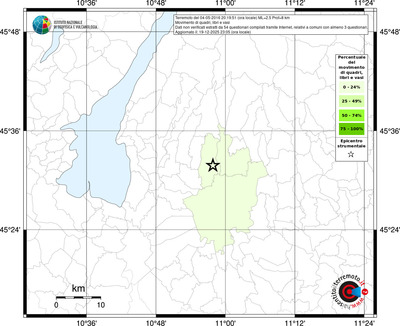 Mappa territorio comunale con almeno 3 questionari