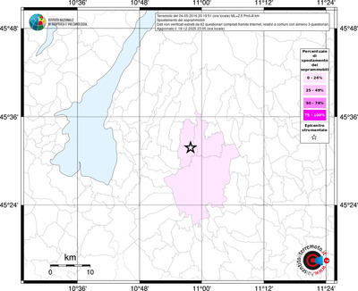 Mappa territorio comunale con almeno 3 questionari