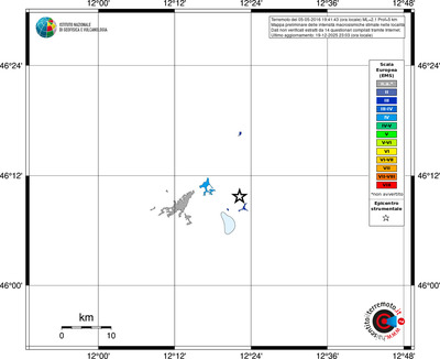 Mappa EMS - territori località