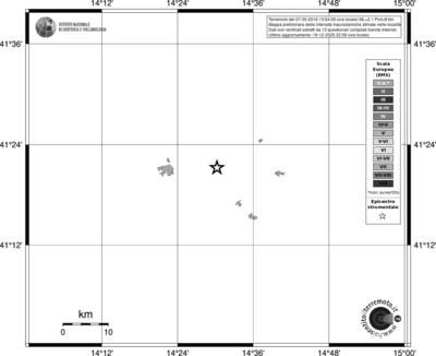 Mappa EMS - territori località