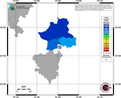 Mappa EMS - territori comuni