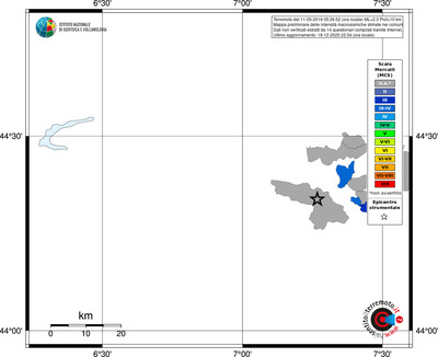 Mappa MCS - territori comuni