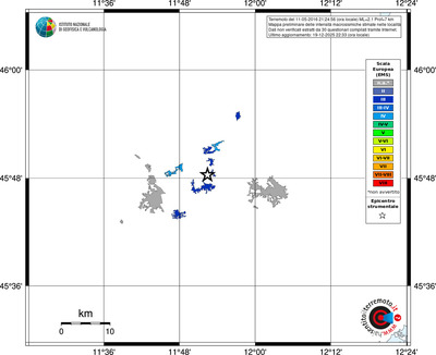Mappa EMS - territori località