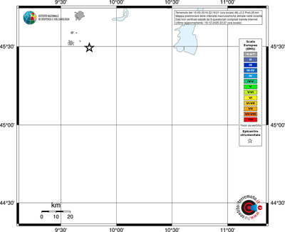 Mappa EMS - territori località