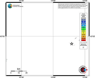 Mappa EMS - territori località