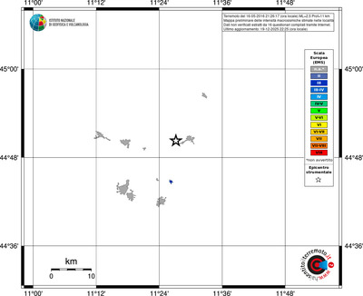 Mappa EMS - territori località