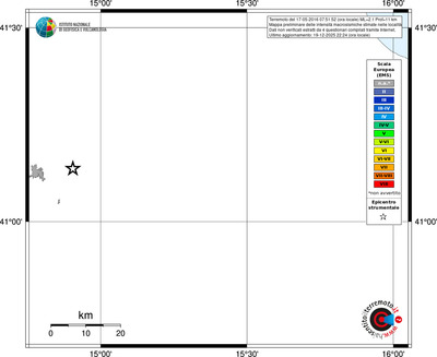 Mappa EMS - territori località