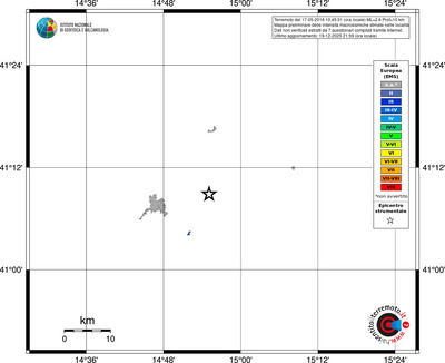 Mappa EMS - territori località