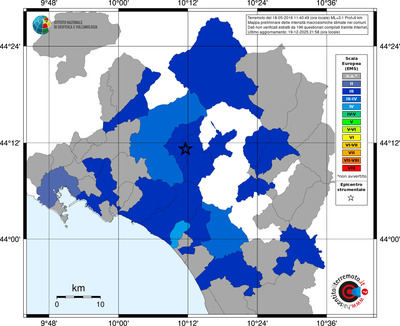 Mappa EMS - territori comuni
