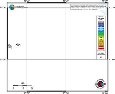 Mappa EMS - territori località