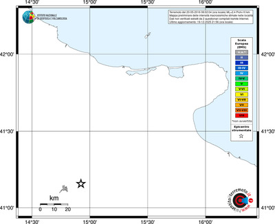 Mappa EMS - territori località