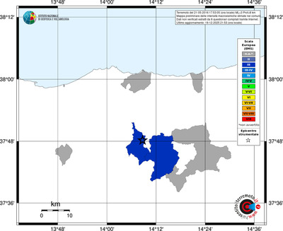 Mappa EMS - territori comuni