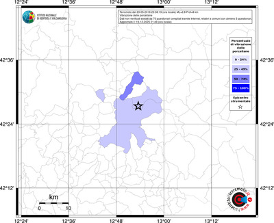 Mappa territorio comunale con almeno 3 questionari