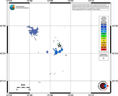 Mappa MCS - territori località
