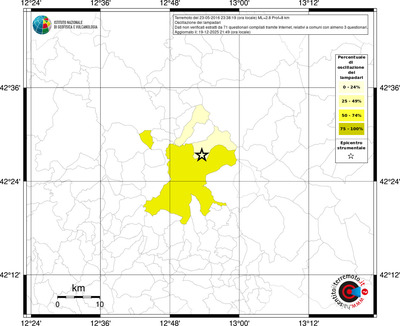 Mappa territorio comunale con almeno 3 questionari
