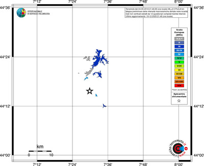 Mappa EMS - territori località