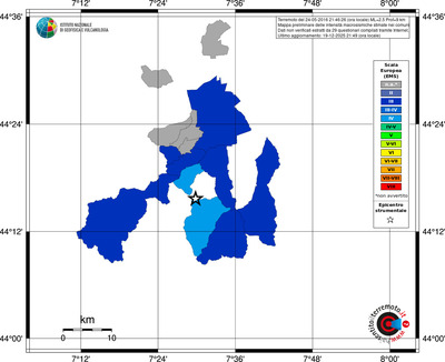 Mappa EMS - territori comuni