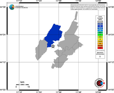 Mappa EMS - territori comuni