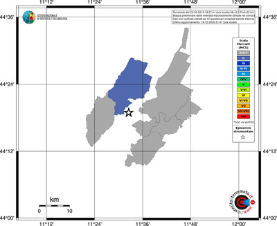 Mappa MCS - territori comuni