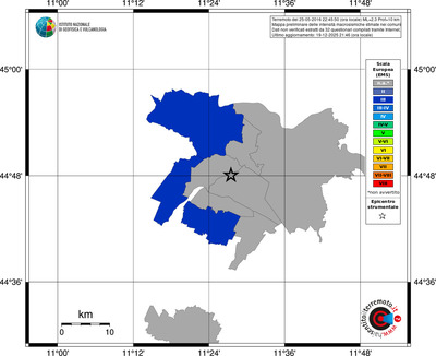 Mappa EMS - territori comuni