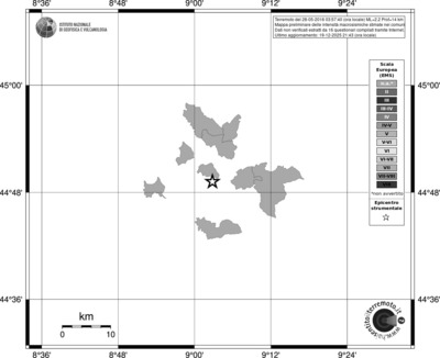 Mappa EMS - territori comuni