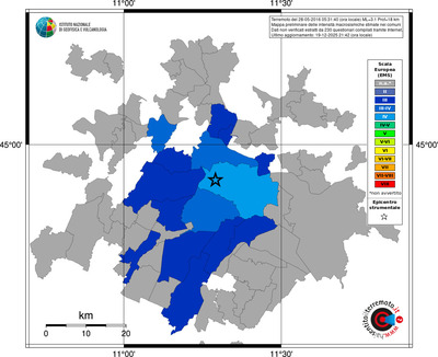 Mappa EMS - territori comuni