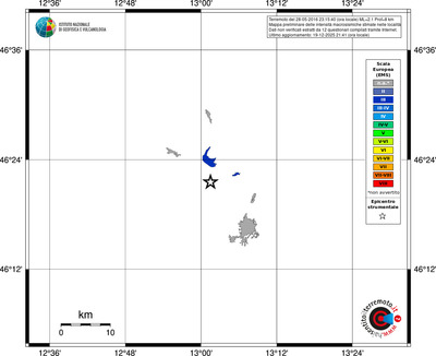 Mappa EMS - territori località