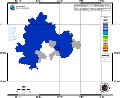 Mappa EMS - territori comuni