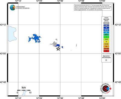 Mappa MCS - territori località