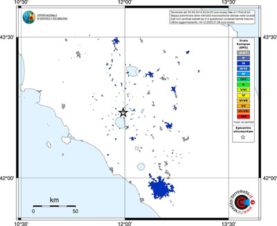 Mappa EMS - territori località