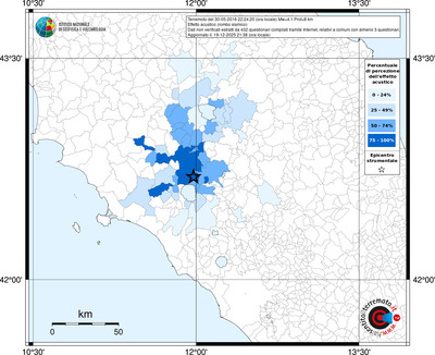 Mappa territorio comunale con almeno 3 questionari