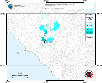 Mappa territorio comunale con almeno 3 questionari