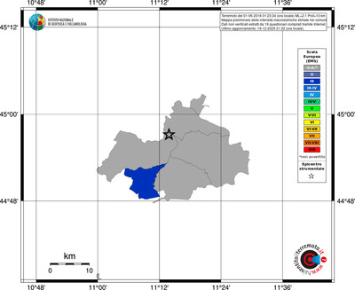 Mappa EMS - territori comuni