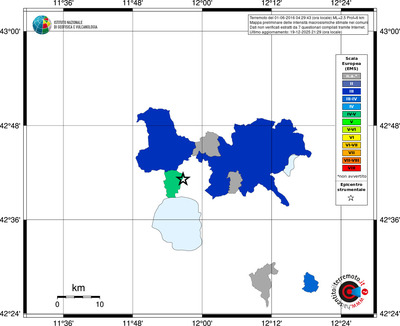 Mappa EMS - territori comuni