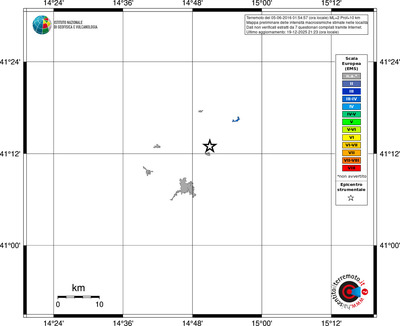 Mappa EMS - territori località