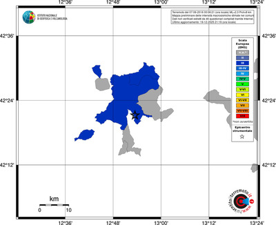 Mappa EMS - territori comuni
