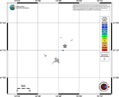 Mappa EMS - territori località