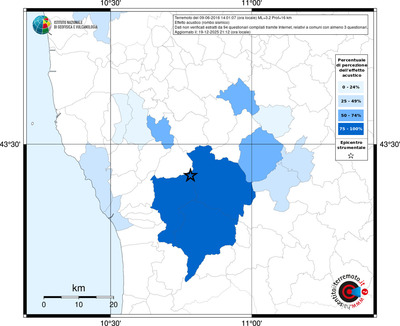 Mappa territorio comunale con almeno 3 questionari