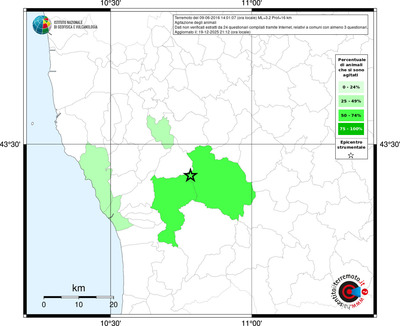 Mappa territorio comunale con almeno 3 questionari