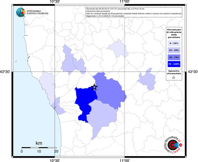Mappa territorio comunale con almeno 3 questionari