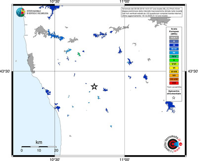Mappa EMS - territori località